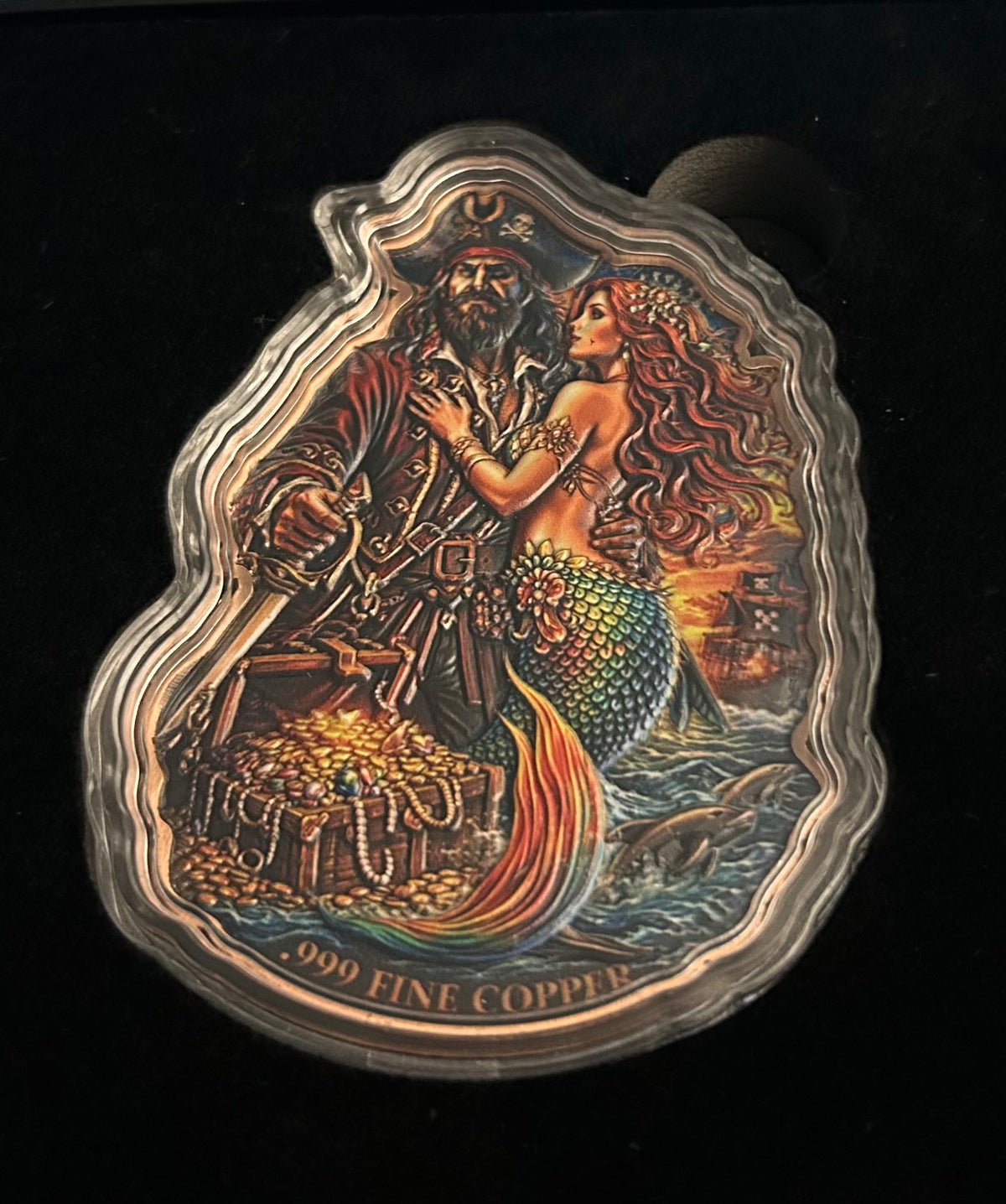 In Stock! Siren's Treasure Colorized 100g Copper Medal