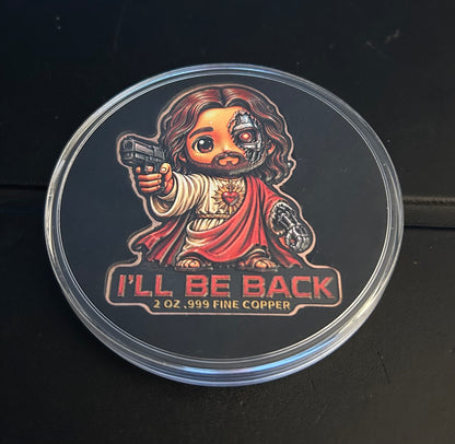 In Stock! Cyber Christ Shaped 2 oz Copper Medal