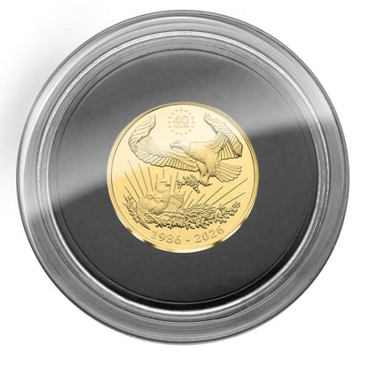 In Stock! 2026 Liberia American Eagle 40 Years 1/200 oz Gold Coin