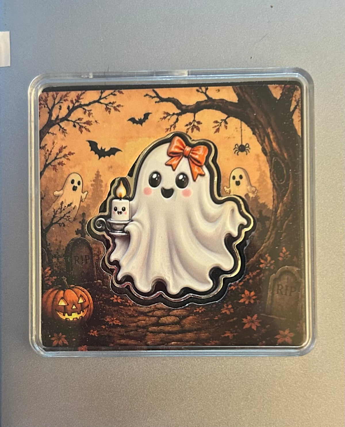 In Stock! LITTLE MISS BOO 1 oz Copper Silver Plated in Capsulate