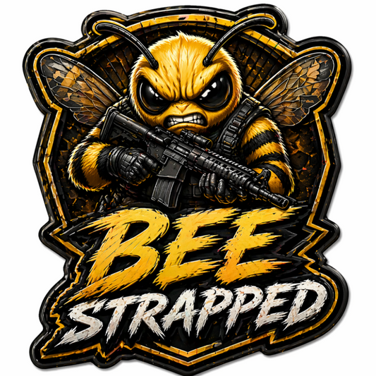 Bee Strapped Colorized 1 oz Copper Medal (04/30)