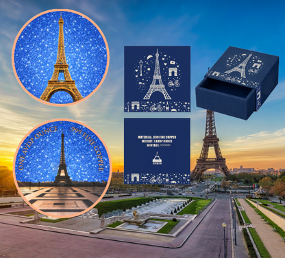 Deal of the Week! Eiffel Tower Diamond Dust 1 oz Copper Round (04/27)