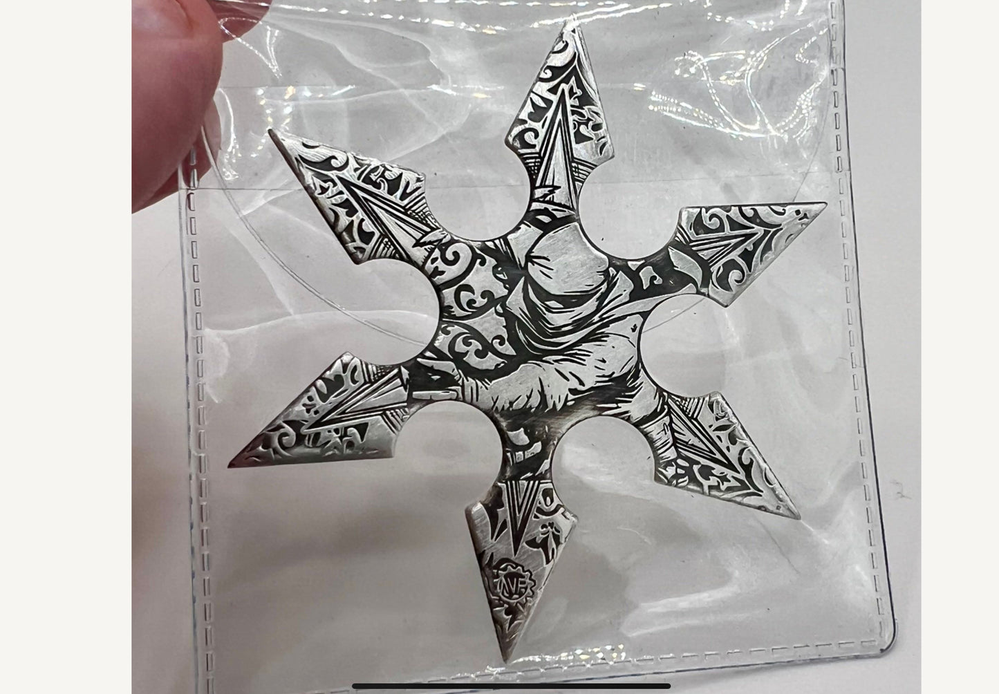 Ninja Throwing Star Shaped 1/2 oz Silver Bar