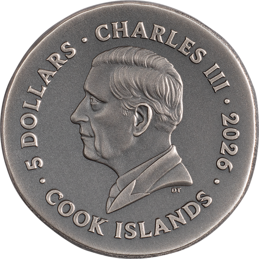 2026 Cook Islands Numismatic Icons Krios UHR 1 oz Silver Coin (05/04