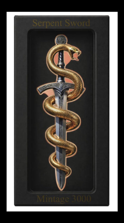 Serpent Sword Shaped 5 oz Copper Medal (04/28)