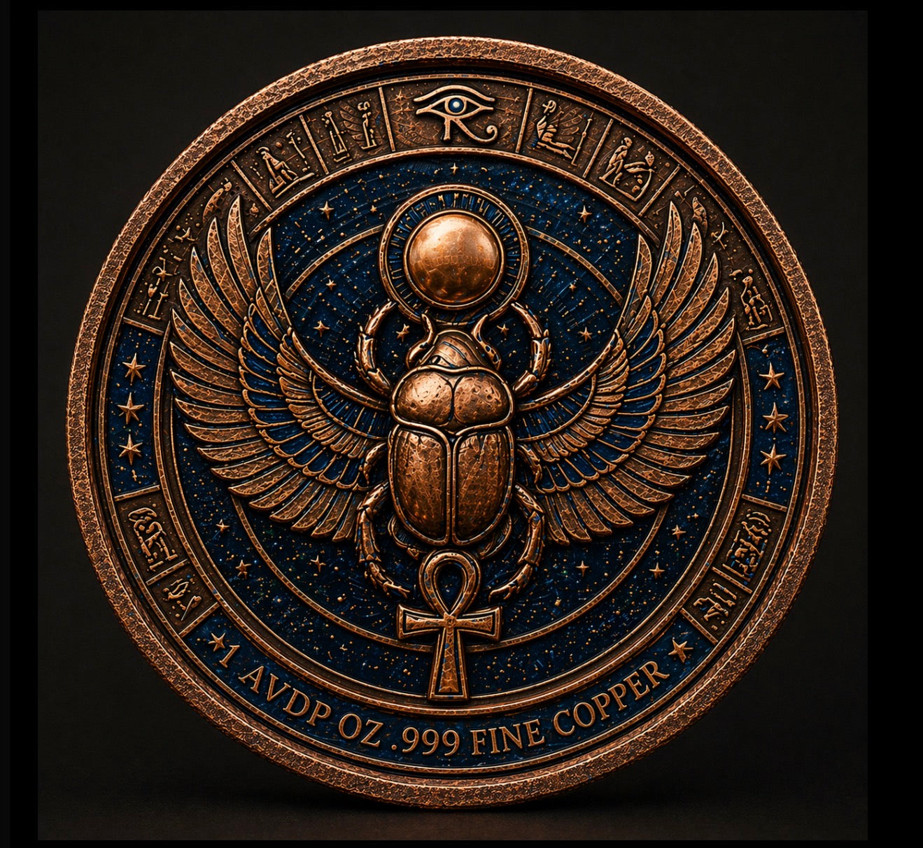 Empire of Ra – 1 AVDP OZ .999 Fine Copper Collectible Coin