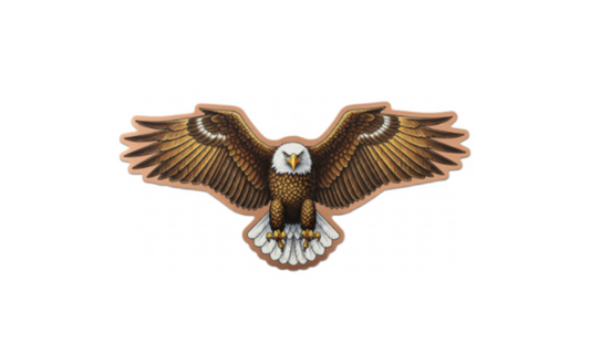 100 Gram Rise of the Eagle Colorized Copper in Display Box
