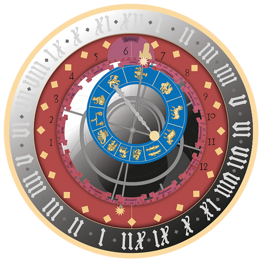 2026 Malta Bern Astronomical Clock - City Hall Clocks 1 oz Silver Coin (04/27)