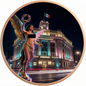 Banco De Mexico Angel Colorized 1 oz Copper Medal (04/29)