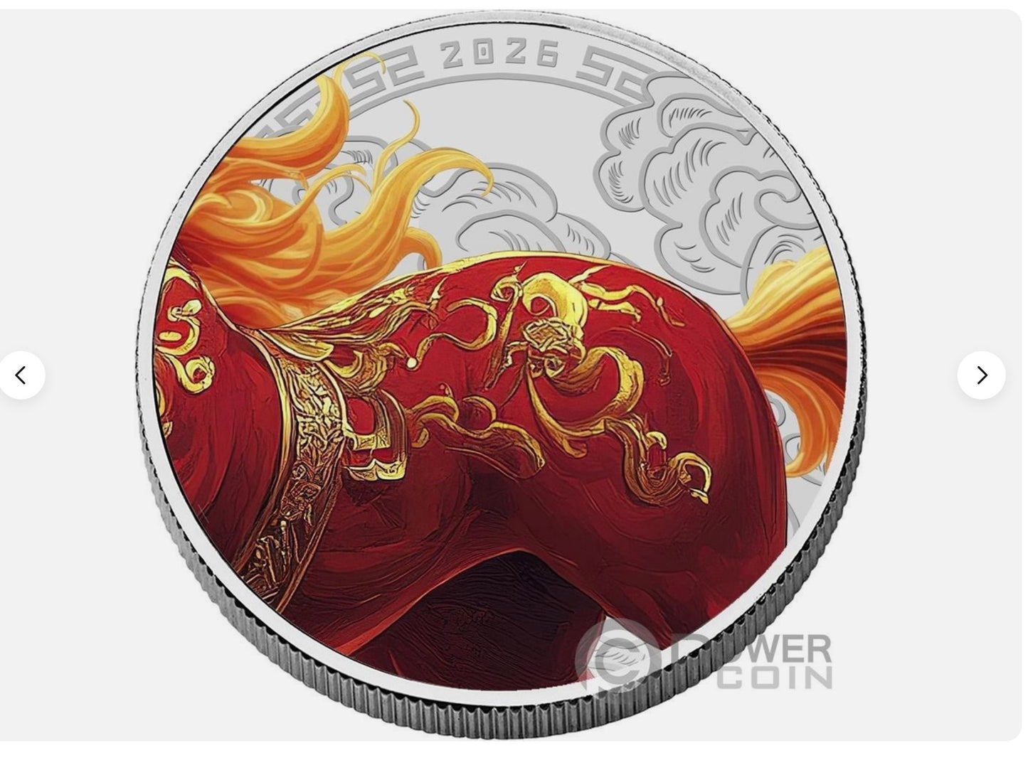 In Stock! HORSE Fractional Lunar Year Set 4 Silver Coins Fiji 2026