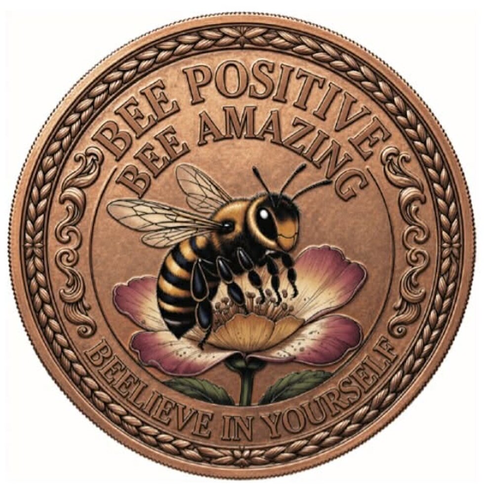 Bee Amazing Colorized 5 oz Copper Medal (04/29)