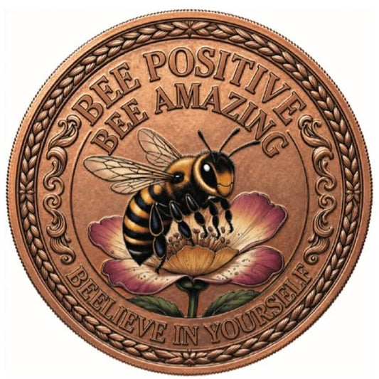 Bee Amazing Colorized 5 oz Copper Medal (04/29)