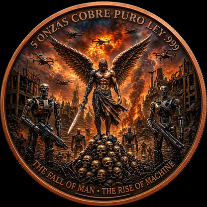 Mexico Libertad Judgement Day 2: The Fall of Man - Rise of Machine 5 oz Copper Medal (05/01)