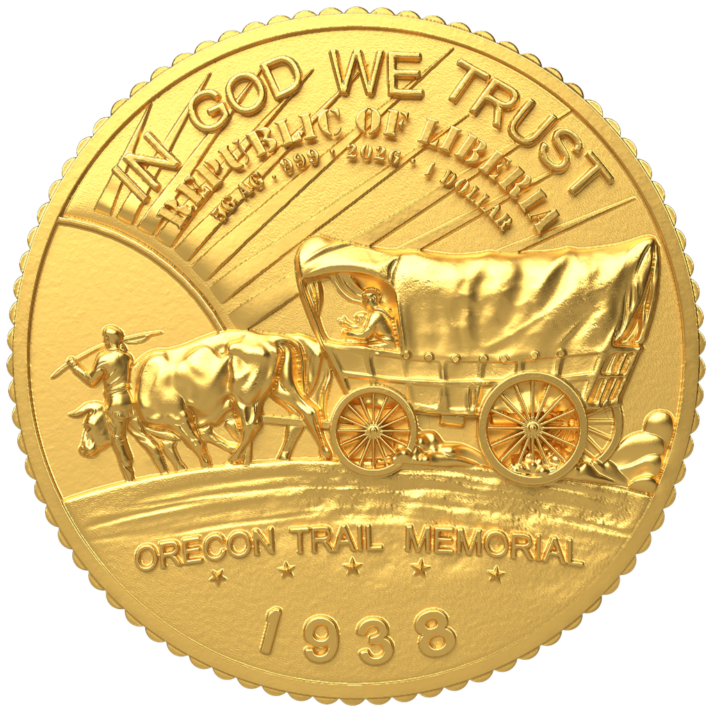 2026 Liberia Oregon Trail Memorial XL 5g Silver Coin Blind Box (04/30)