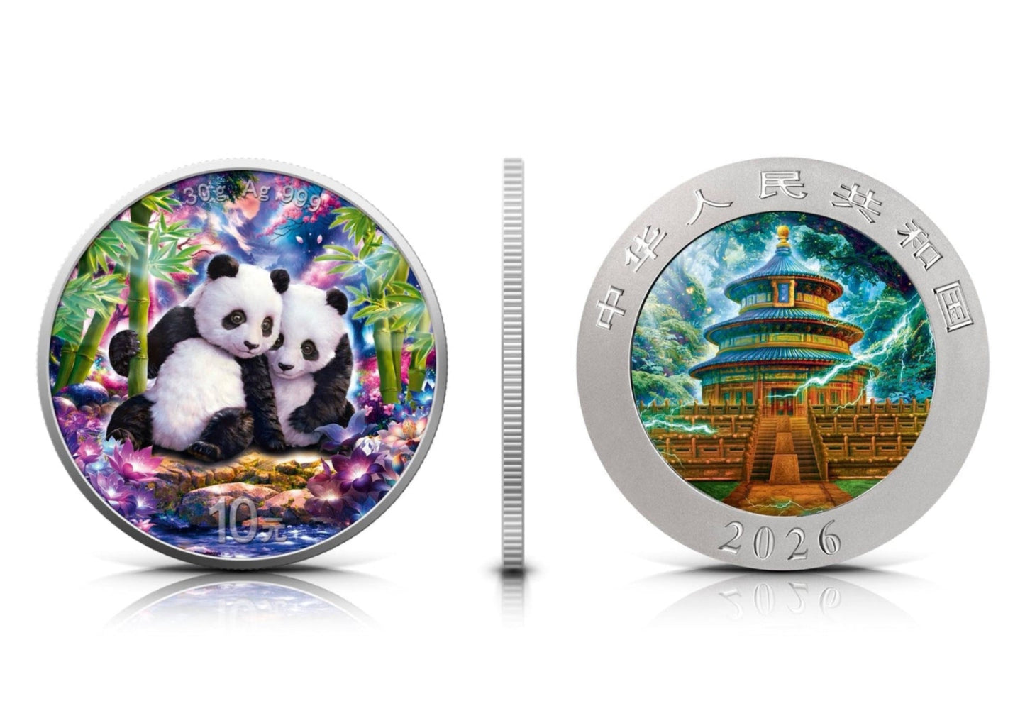 In Stock! 2026 China Enchanted Panda .999 1oz Silver Coin Colorized (5/3)