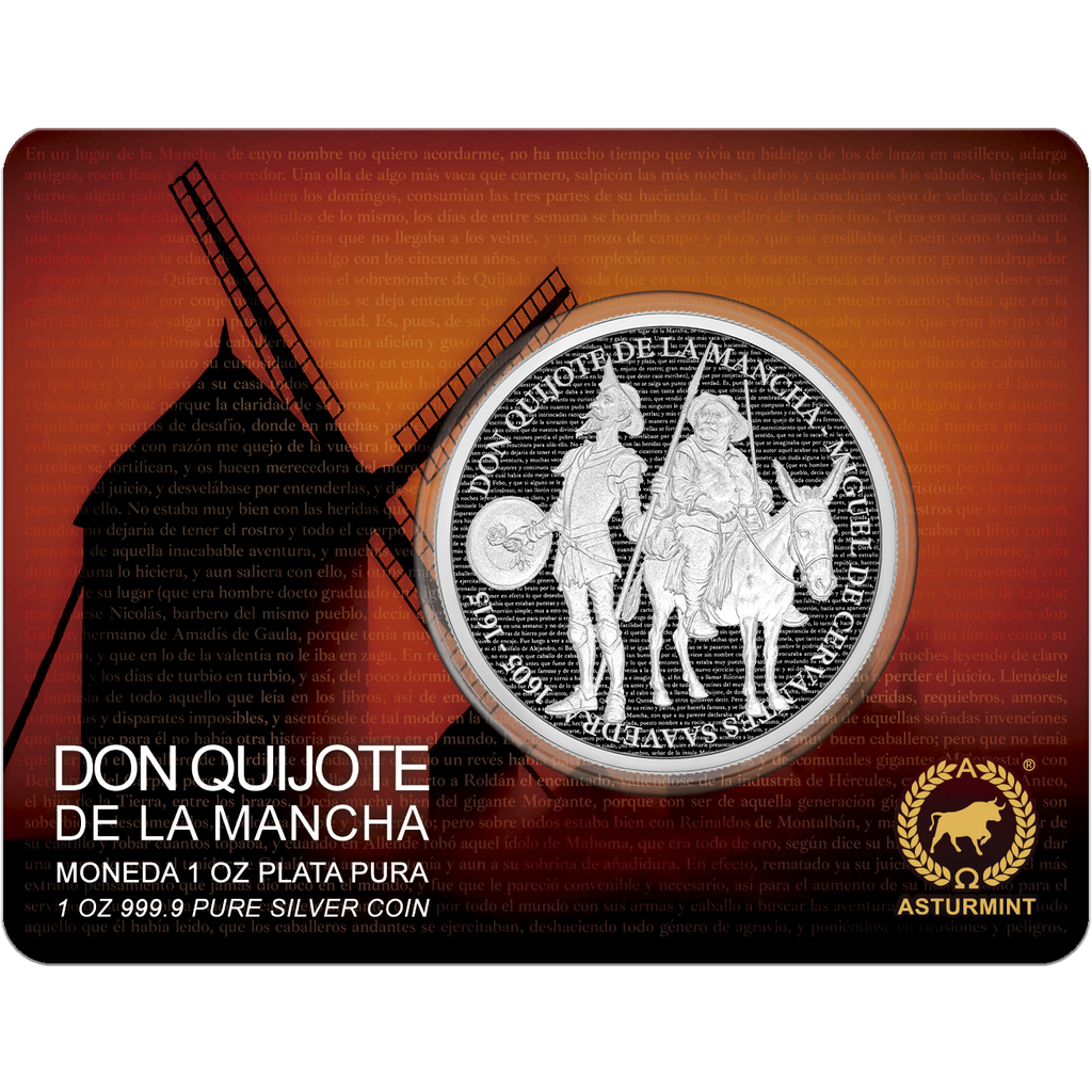 In Stock! 2026 Cameroon Don Quijote de la Mancha Proof 1 oz Silver Coin in Card