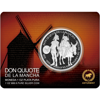 In Stock! 2026 Cameroon Don Quijote de la Mancha Proof 1 oz Silver Coin in Card