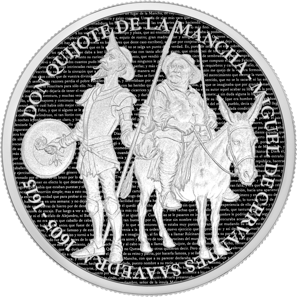 In Stock! 2026 Cameroon Don Quijote de la Mancha Proof 1 oz Silver Coin in Card