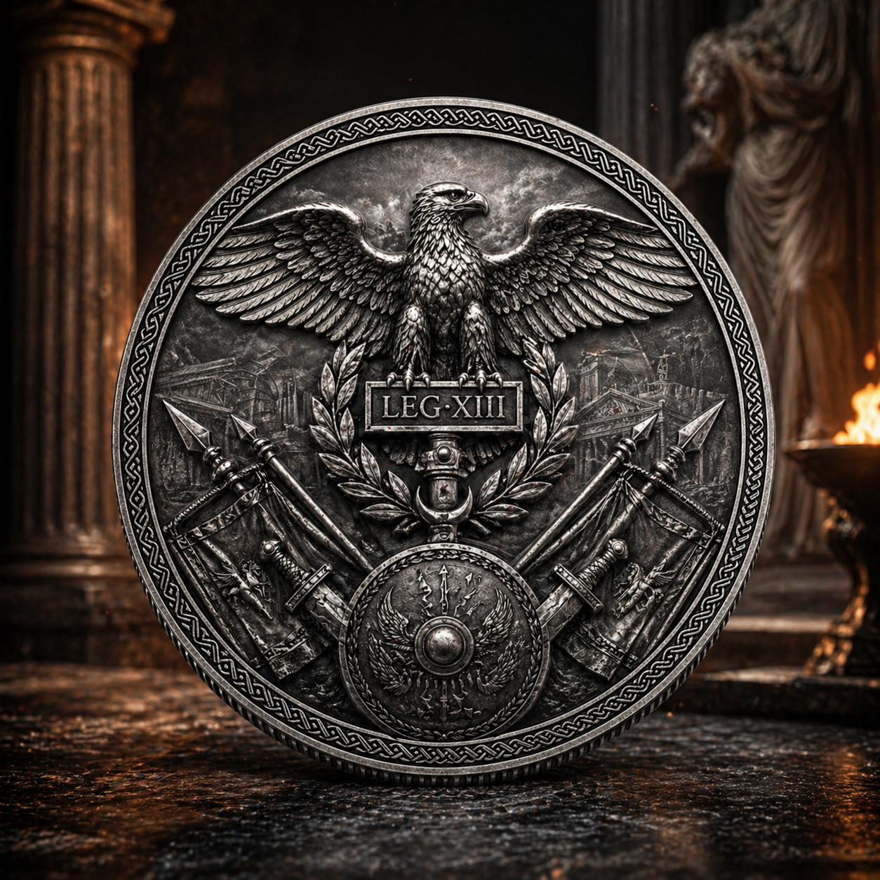 2026 High Relief Gladiator’s Aquila 5 AVDP oz .999 Pure Copper Coin