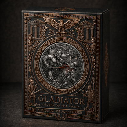 2026 High Relief Gladiator’s Aquila 5 AVDP oz .999 Pure Copper Coin