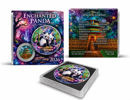 In Stock! 2026 China Enchanted Panda .999 1oz Silver Coin Colorized (5/3)