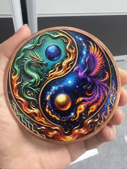 10oz  AVDP Copper DRAGON VS PHOENIX: CAPSULE INCLUDED