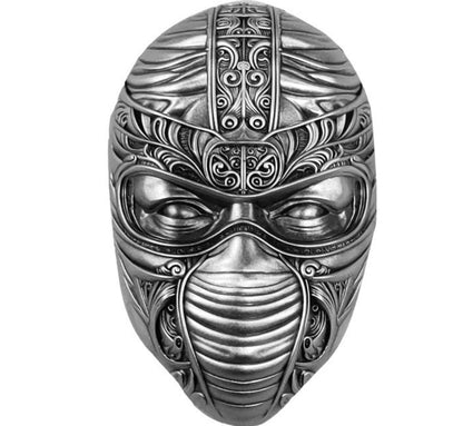 2024 Fiji Ninja Mask Shaped 2 oz Silver Coin (07/30)