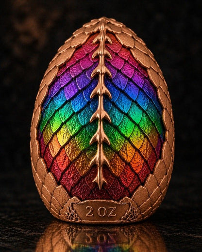 Dragon Egg Dome Shaped HR 2 oz Copper Medal (05/11)