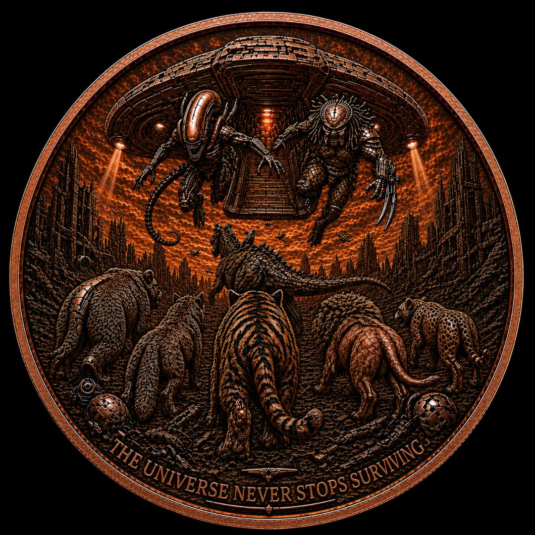 Mexico Libertad Judgement Day 3: Nature Rises - Machines Fall - Life Remains - 5 oz Copper Medal (2000 Mintage)