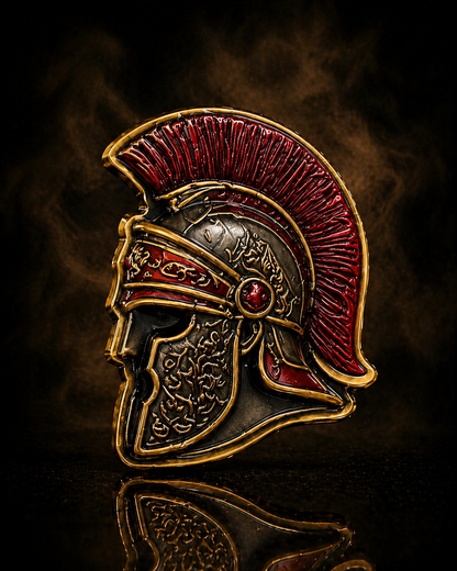 SPQR Roman Helmet Colorized 5 AVDP Oz .999 Fine Copper Limited Edition Collectible 1