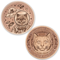 In Stock! Intaglio Mint Purrfectly Copper Cosmic Cat 1 oz Copper Round (05/11)