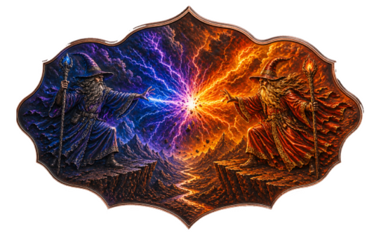 100 Gram Where Powers Collide Colorized Copper in Display Box