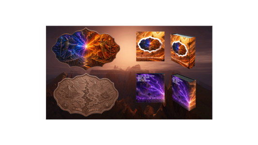 100 Gram Where Powers Collide Colorized Copper in Display Box