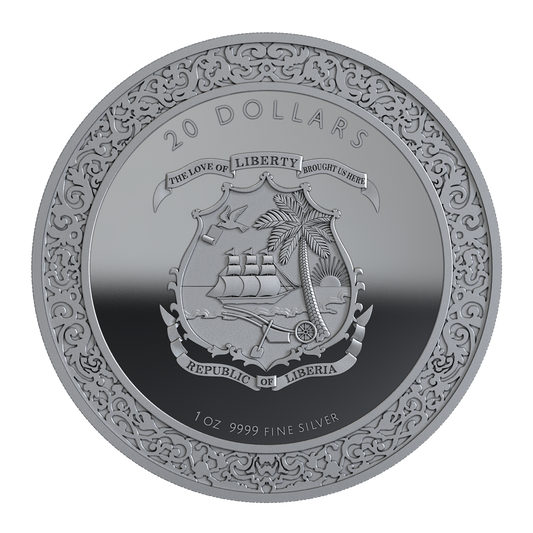 Estimate: 2026 Liberia Phoenicia HR Proof 1 oz Silver Coin (05/15)