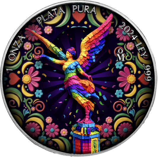 2024 Mexico Libertad Piñata Edition 1 oz Silver Coin (05/14)