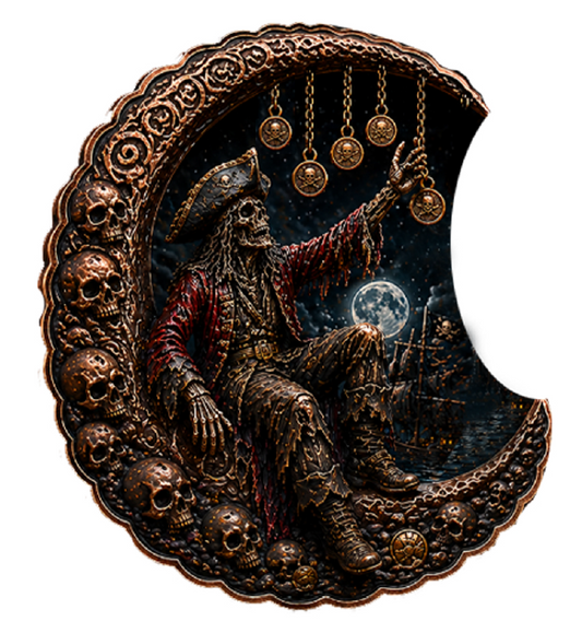 100 Gram Curse Of The Moon Pirate Colorized Copper in Display Box
