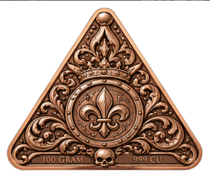 100 Gram The Royal Court of Wonder Colorized Copper in Display Box