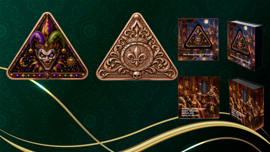 100 Gram The Royal Court of Wonder Colorized Copper in Display Box