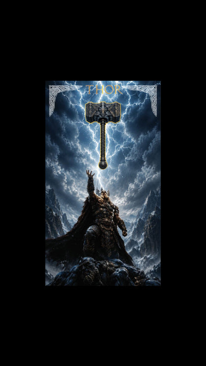 2026 Thor's Hammer Shaped 1/500 oz Gold Medal in Card (05/16)
