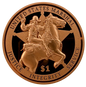 In Stock! 2026 Liberia U.S. Marshal Service HR Proof 5 oz Copper Coin (05/19)