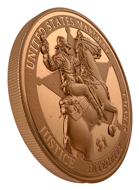 In Stock! 2026 Liberia U.S. Marshal Service HR Proof 5 oz Copper Coin