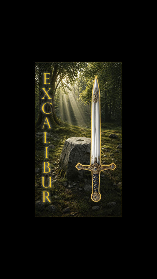 2026 Excalibur Shaped 1/1000 oz Gold Bar in Card (05/30