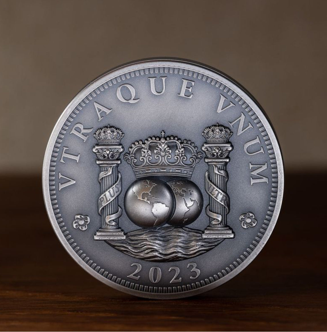 Special price: 2023 Mexican Columnario Tribute UHR Antiqued 2 oz Silver Medal