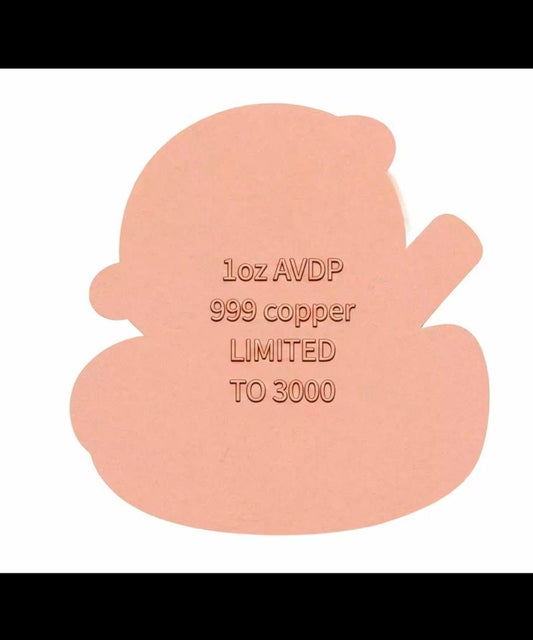 The Duck We Need Shaped Colorized 1 oz Copper Medal (05/19)