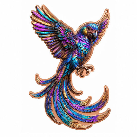Rainbow Parrot Shaped 1 oz Copper Medal (05/19)
