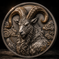 2027 Year of the Goat 100g .999 Fine Copper Coin – Chinese Zodiac High Relief Collectible Round