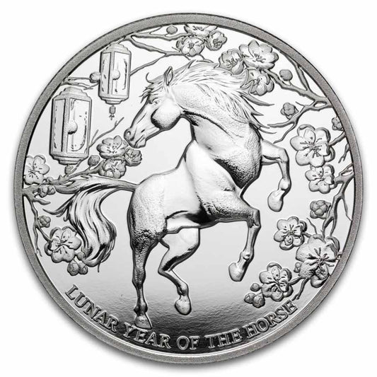In Stock! 2026 Pitcairn Islands 1 oz Silver Lunar Year of the Horse BU in Capsule (5000 Mintage)