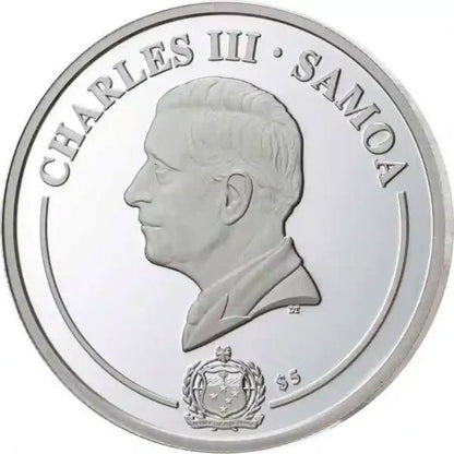 2026 Samoa 3D Golden Flower Dahlia 1 oz Silver Proof Coin (1500 Mintage)