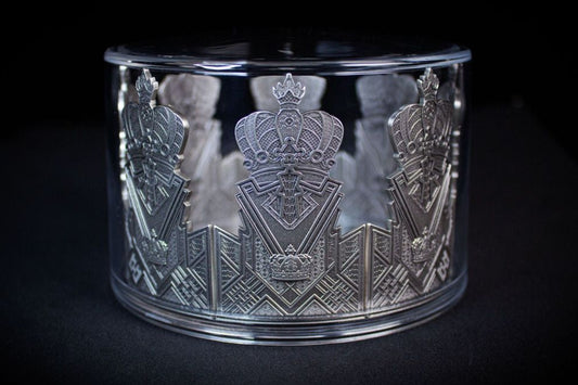 Estimate: Korea Chess Crown - The King Stacker 1 oz Silver Medal (05/22)