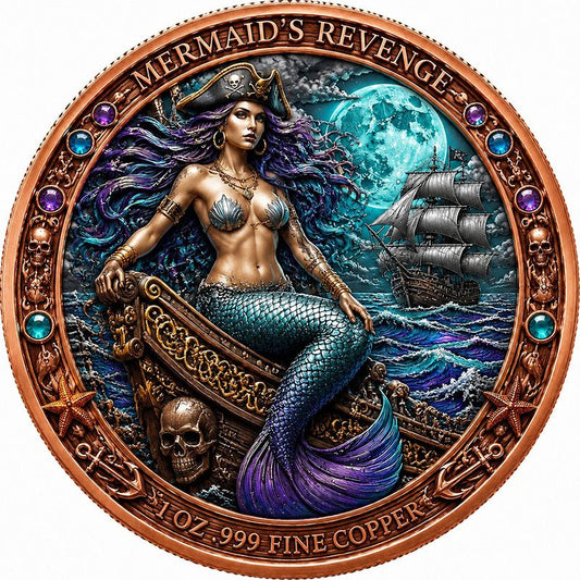 Queen of the Sea - Mermaid's Revenge 1 oz Copper Round (05/22)